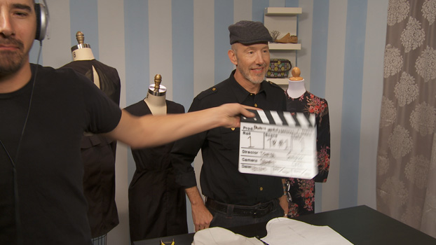 timelineGalleryCaption','The wonderful crew that got Paul through his first online draping class for Craftsy