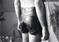 Jaimsie Duliakis in Leather Shorts. December 1992